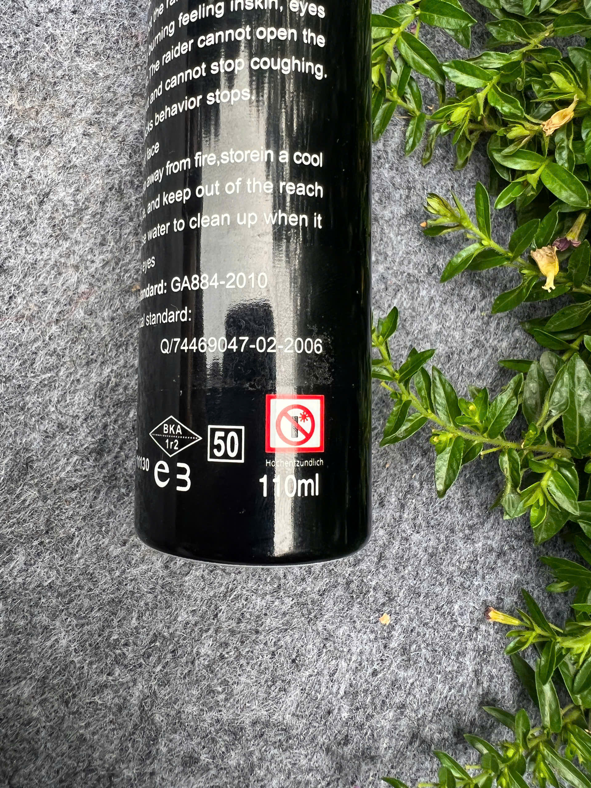 Bình xịt hơi cay Nato 110ml - Ảnh 3